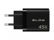 Ładowarka sieciowa gniazdo USB + USB-C PD 45W + kabel