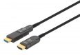 Aktywny kabel światłowodowy MANHATTAN High Speed z odłączanym złączem 4K@60Hz UHD, HDMI męski na Micro HDMI męski (typ D) i odłączany HDMI męski (typ A), 20m, HEC, ARC, styki pozłacane