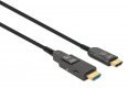 Aktywny kabel światłowodowy MANHATTAN High Speed z odłączanym złączem 4K@60Hz UHD, HDMI męski na Micro HDMI męski (typ D) i odłączany HDMI męski (typ A), 20m, HEC, ARC, styki pozłacane