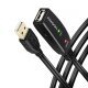 Kabel Axagon ADR-220 USB 2.0 A-M -> A-F active extension/repeater cable 20m Czarny