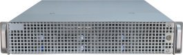 Inter-Tech IPC 2U-2408 Rack Czarny, Stal nierdzewna