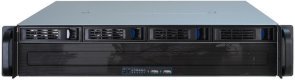 Inter-Tech IPC 2U-2404S Rack Czarny, Srebrny