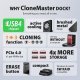 ADSA-M2C44 ALU Stacja dokująca USB4 dla 4x M.2 NVMe SSD z funkcją klonowania dysków bez komputera, z wentylatorem chłodzącym