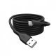 Kabel połączeniowy silikonowy USB-A - USB-C, USB 2.0 60W, 0,5m Czarny