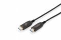 Kabel połączeniowy hybrydowy HDMI AOC | HDMI-A męski-męski | HDMI 2.1 | UHD-2 8K@60Hz | 48Gbps |HDR, eARC, HDCP 2.2, CEC | 70m