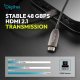 Kabel połączeniowy hybrydowy HDMI AOC | HDMI-A męski-męski | HDMI 2.1 | UHD-2 8K@60Hz | 48Gbps |HDR, eARC, HDCP 2.2, CEC | 70m