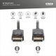 Kabel połączeniowy DisplayPort z zatrzaskami 4K 60Hz UHD Typ DP/DP M/M czarny 2m