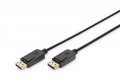 Kabel połączeniowy DisplayPort z zatrzaskami 1080p 60Hz FHD Typ DP/DP M/M czarny 2m