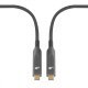 Kabel video USB C-C optyczny 4K hybryda 5m