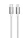 Kabel Lightning MFi - USB C srebrny 1m