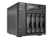 NAS Asustor AS6804T; Tower; 4x (3.5" SATA HDD/ 2.5" SSD); AMD Ryzen Embedded V3C14; 16G ECC DDR5 SODIMM (max. 64GB), 2x 10GbE, 2x 5GbE, 4x M.2 2280 NVMe PCIe 4.0, 2x USB4, 2x USB 3.2 Gen, 1x optional 10 GbE card