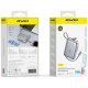 Powerbank C03 20000mAh 45W USB-A/USB-C + kable Lightning USB-C - srebrny