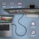 BUCM32-CM15AB Kabel USB-C - USB-C 1,5 m, USB 20Gbps, ładowanie PD 100W/PPS/QC4+/AFC, wideo 4K/60Hz, E-Marker, aluminiowe wtyki, w oplocie, czarny