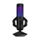 ASUS ROG Carnyx USB Gaming Microphone (25mm condenser capsule, 192kHz/24-bit, cardioid, high-pass filter, built-in pop filter, metal shock mount, one-touch mute, USB, Aura Sync RGB)- Black