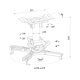 Uchwyt sufitowy do projektora CL25-530WH1 h:25,5 cm biały