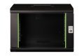 Digitus Szafa sieciowa wisząca Unique 19" 7U rack 600x450, drzwi szyba, czarny, niedzielona, złożona, 100kg