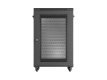 Szafa instalacyjna rack stojąca 19 cali 18U 600x800 drzwi perforowane (Flat pack) czarna