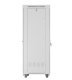 Szafa stojąca rack 19 cali 42U 600x800 szara drzwi szklane flack pack