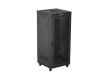 Szafa instalacyjna rack stojąca 19 cali 37U 800x800 drzwi perforowane LCD czarna (Flat pack)