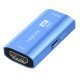 Repeater HDMI, 8K/60HZ, HDCP2.3, Alu, niebieski
