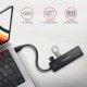 HUB 4-portowy HUE-C1C USB 5Gbps Travel, USB-C power IN, kabel Type-C 19cm, USB-C dodatkowe zasilanie