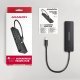HUB 4-portowy HUE-C1C USB 5Gbps Travel, USB-C power IN, kabel Type-C 19cm, USB-C dodatkowe zasilanie
