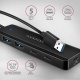 HUE-C2A HUB 4-portowy 5gbps 2x USB-A 2x USB-C, USB-C power in, kabel Type-A 19cm