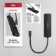 HUE-C2C HUB 4-portowy 5gbps 2x USB-A 2x USB-C , USB-C power IN, kabel Type-C 19cm