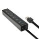 HUE-SA7BP Hub 7-portowy USB 3.2 GEN 1 aluminiowy z funkcją ładowania, zasilacz sieciowy
