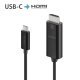 PureLink IS2201-010 adapter kablowy 1 m USB Type-C HDMI Czarny