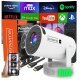 Mini Projektor Android Wifi Rzutnik Full HD Bluetooth z Baterią Zenwire K400