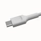 Kabel USB-C-USB-C PowerStream 100W oplot 0,3m biały