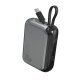 Powerbank Pocket 30W 10000mAh wbudowany kabel USB-C 15cm