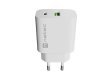 Ładowarka sieciowa Ribera 1xUSB-A 1xUSB-C 20W biała