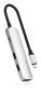 Satechi 4-w-1 USB-C Slim Multiport Adapter 4K - aluminiowy adapter do urządzeń mobilnych USB-C (USB-C, 4K HDMI, 2x USB-A) (silver)