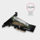PCEM2-N Adapter wewnętrzny PCIe x4, 1x M.2 NVMe M-key slot, SP & LP