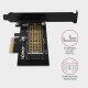 PCEM2-N Adapter wewnętrzny PCIe x4, 1x M.2 NVMe M-key slot, SP & LP