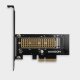 PCEM2-N Adapter wewnętrzny PCIe x4, 1x M.2 NVMe M-key slot, SP & LP