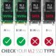 PCEM2-N Adapter wewnętrzny PCIe x4, 1x M.2 NVMe M-key slot, SP & LP
