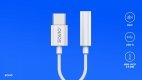 Adapter USB-C - Mini Jack 3,5mm, Xiaomi, Huawei, Oppo,  AK-51