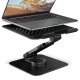 STND-LRB Podstawka pod laptopa 10"-17,3", aluminiowa, obrotowa 360°, regulowana wysokość do 260 mm, składana, obciążenie do 5 kg, czarna