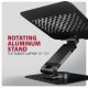STND-LRB Podstawka pod laptopa 10"-17,3", aluminiowa, obrotowa 360°, regulowana wysokość do 260 mm, składana, obciążenie do 5 kg, czarna