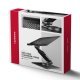 STND-LRB Podstawka pod laptopa 10"-17,3", aluminiowa, obrotowa 360°, regulowana wysokość do 260 mm, składana, obciążenie do 5 kg, czarna