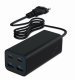 Ładowarka uniwersalna 100W GaN 2xUSB-A 2xUSB-C szybkie ładowanie czarna