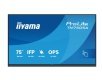 Monitor 75 cali TN7505A-B1AG IPS,4K,40pkt,500cd,nonOS,1200:1,5ms, DeepContrast-IR+, 1xVGA,2xHDMI,DP,USB-C(PD65W),2xRJ45,2x20W,PiP,PbP,UCHWYT ŚCIENN