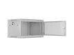 Szafa instalacyjna rack wisząca 19 cali 6U 600x450 drzwi perforowane (flat pack) szara