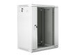 Szafa instalacyjna wisząca 19 cali 15U 600X450mm szara (drzwi szklane)