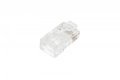 Wtyk RJ45 (8P8C) przelotowy, kat.5e, nieekranowany, AWG 26-24, opakowanie 100 sztuk