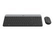 Logitech 920-009260 klawiatura Dołączona myszka Biuro RF Wireless QWERTZ Czeski Grafitowy