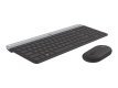 Logitech 920-009260 klawiatura Dołączona myszka Biuro RF Wireless QWERTZ Czeski Grafitowy